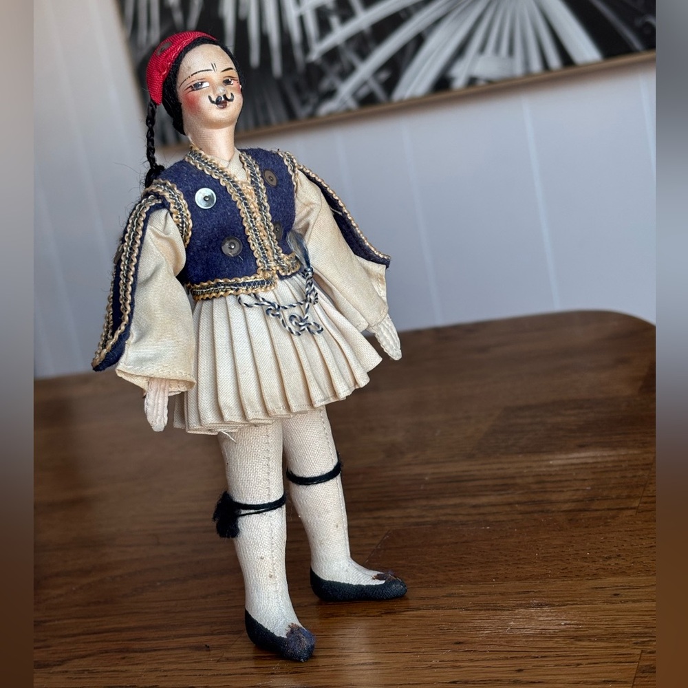 Vintage 7” Greek Evzone Guard Doll